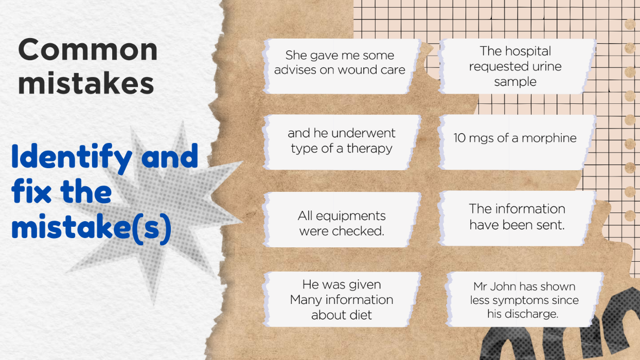 OET Writing Grammar — In-Lecture Q&A addressing common grammar mistakes