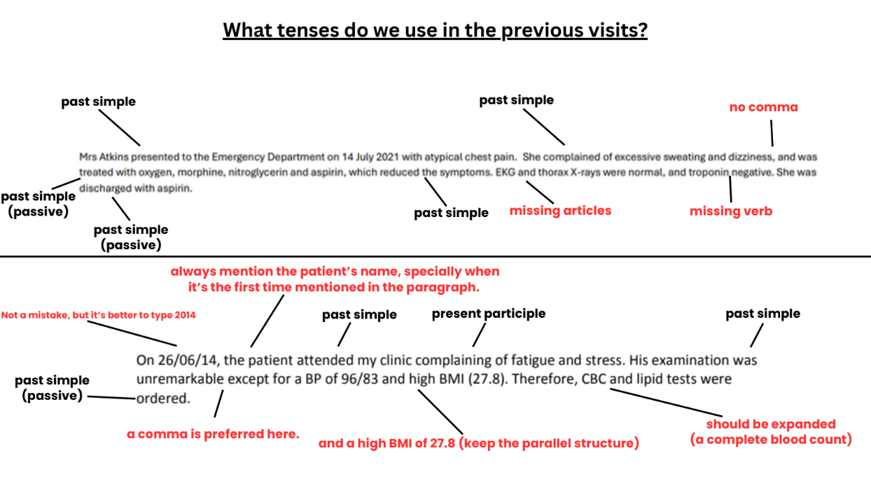 OET Writing Grammar — Analysing real OET letters word by word